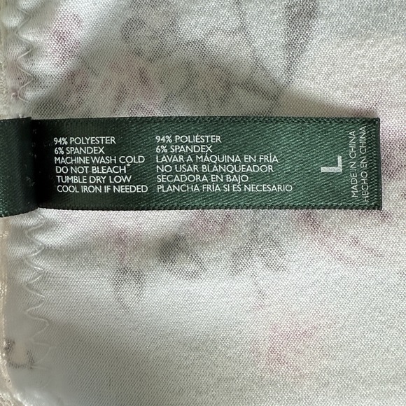 Laura Ashley Babydoll Cami Top Lingerie Womens Coquette Pastel Feminine Floral L - Picture 8 of 8